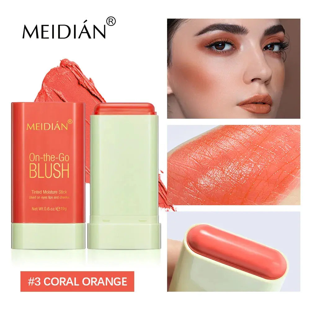 Cross-Border Portable Liquid Highlighter Solid Brightening Primer Solid Mineral Blush Stick Custom Logo Labeling Makeup Mi tienda