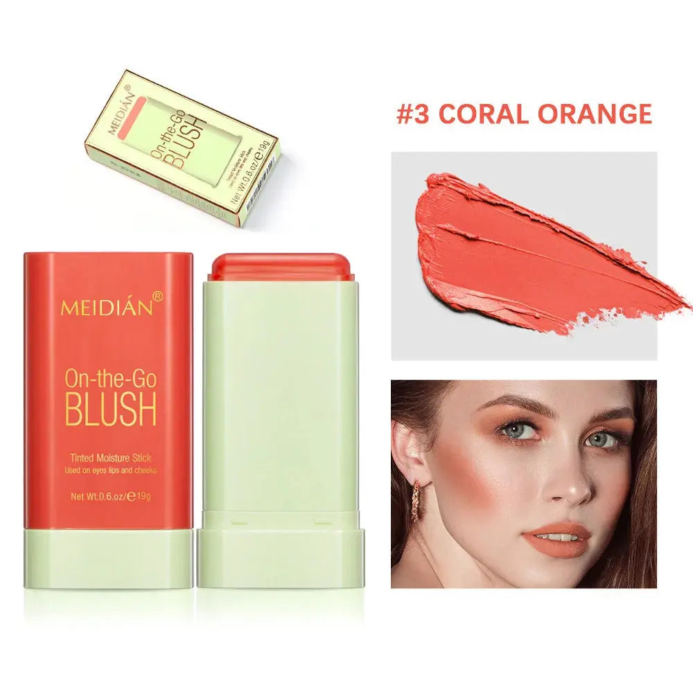 Cross-Border Portable Liquid Highlighter Solid Brightening Primer Solid Mineral Blush Stick Custom Logo Labeling Makeup Mi tienda