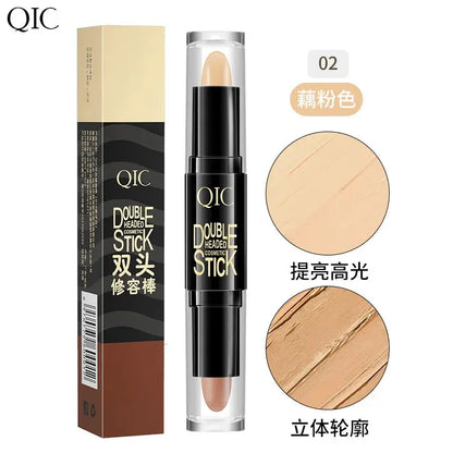 Double-Headed Concealer Pen with Mineral Cream Color Makeup Stick Side for Brightening Face with Three-Dimensional Fit Mi tienda
