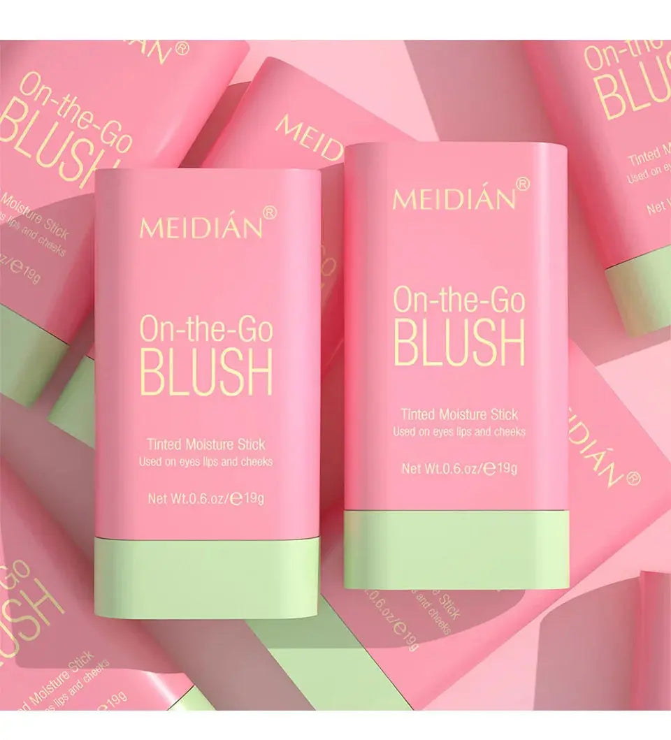 Cross-Border Portable Liquid Highlighter Solid Brightening Primer Solid Mineral Blush Stick Custom Logo Labeling Makeup Mi tienda