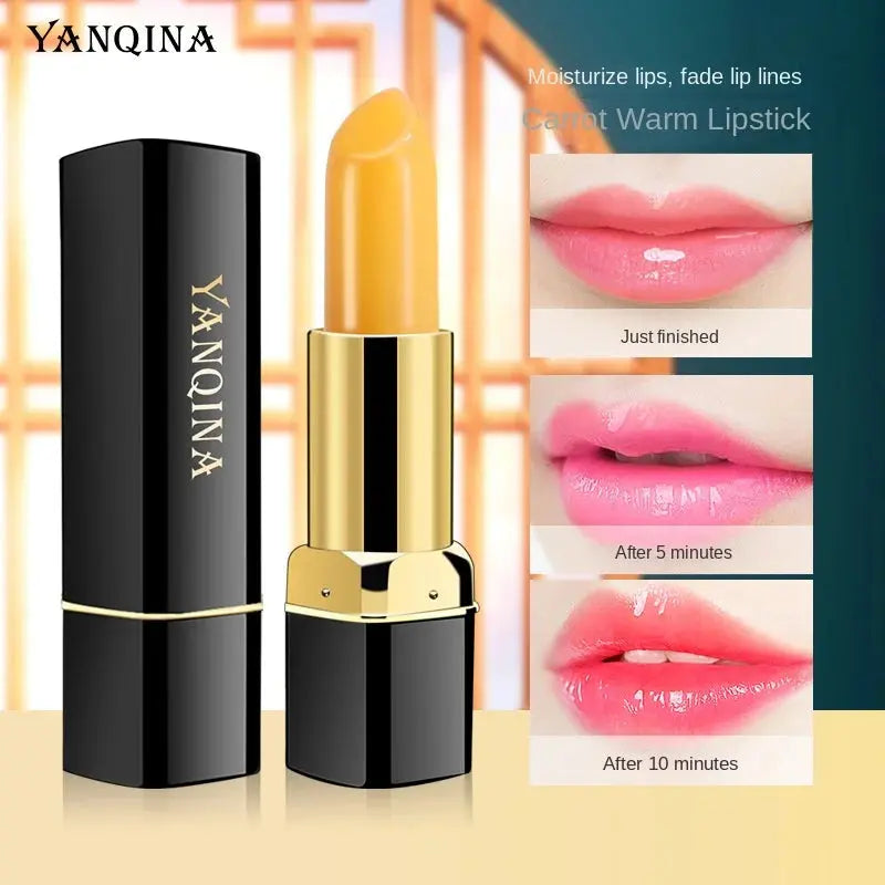 Warm Carrot Lipstick for Women Color-Changing Mineral Infused Moisturizing Hydrating Makeup Internet Celebrated Beauty Product Mi tienda