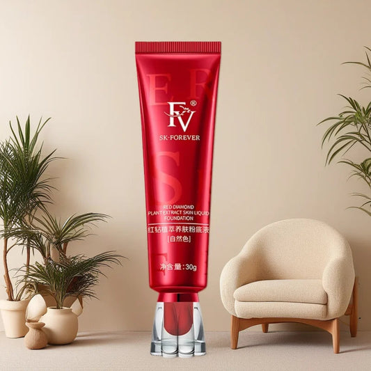 FV Whitening Liquid Foundation for Dark Skin Long-Lasting Oil Control with Matte Finish Coverage and Labeling Mi tienda