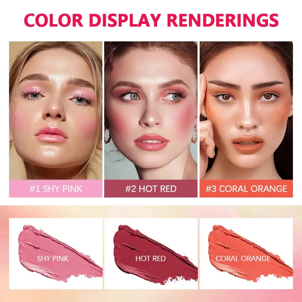 Cross-Border Portable Liquid Highlighter Solid Brightening Primer Solid Mineral Blush Stick Custom Logo Labeling Makeup Mi tienda