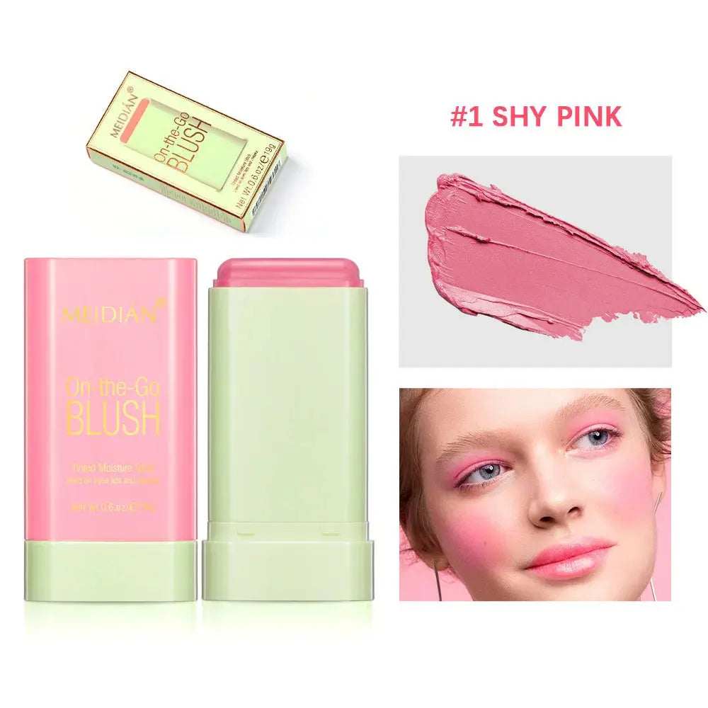 Cross-Border Portable Liquid Highlighter Solid Brightening Primer Solid Mineral Blush Stick Custom Logo Labeling Makeup Mi tienda