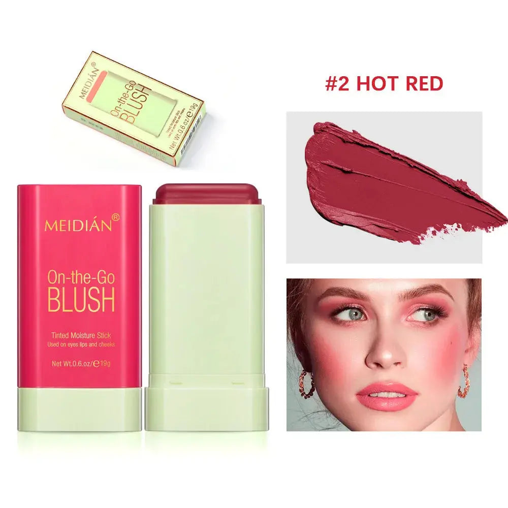 Cross-Border Portable Liquid Highlighter Solid Brightening Primer Solid Mineral Blush Stick Custom Logo Labeling Makeup Mi tienda