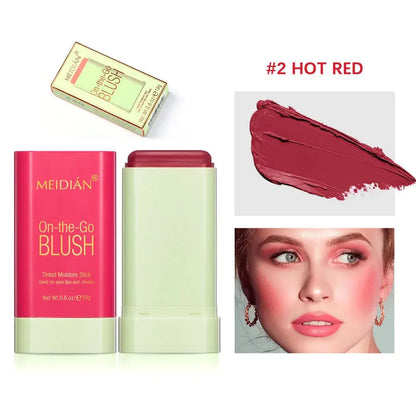 Cross-Border Portable Liquid Highlighter Solid Brightening Primer Solid Mineral Blush Stick Custom Logo Labeling Makeup Mi tienda