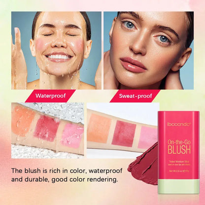 Cross-Border Portable Liquid Highlighter Solid Brightening Primer Solid Mineral Blush Stick Custom Logo Labeling Makeup Mi tienda