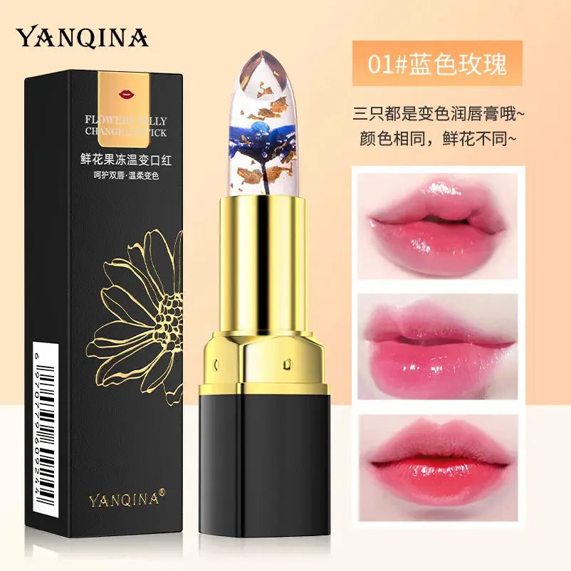For YANQINA Warm Gradient Lipstick Transparent Lip Balm Moisturizing Color-Changing Fashionable Cross-Border Makeup Box Chemical Mi tienda