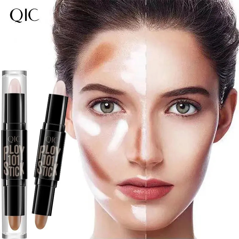 Double-Headed Concealer Pen with Mineral Cream Color Makeup Stick Side for Brightening Face with Three-Dimensional Fit Mi tienda
