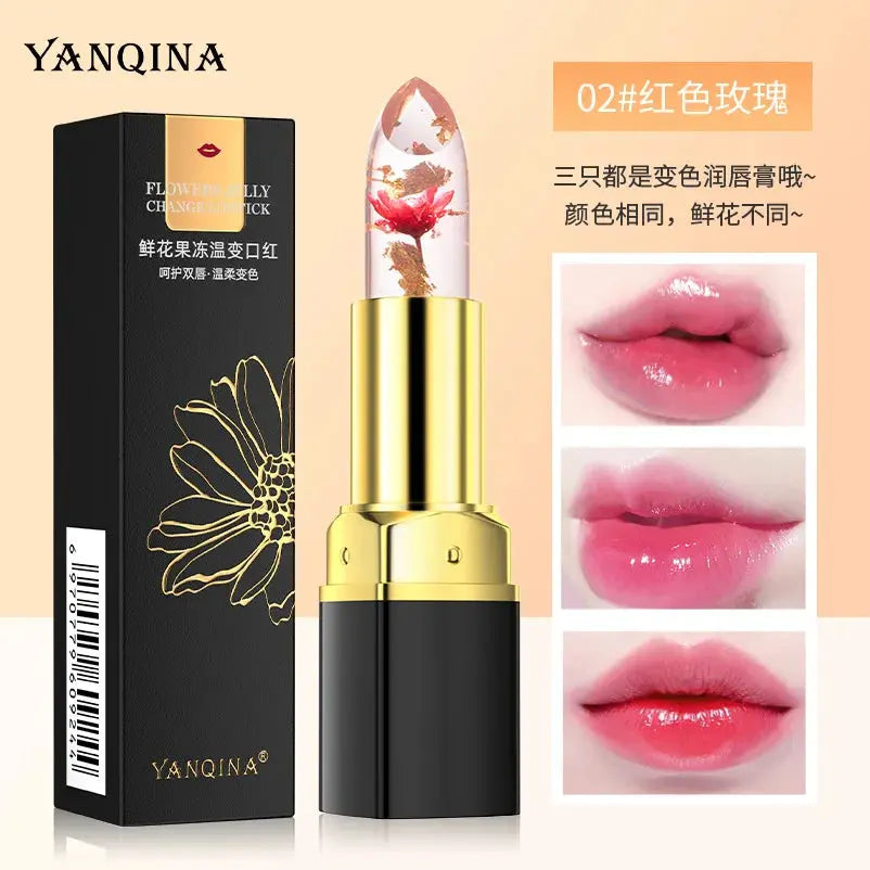 For YANQINA Warm Gradient Lipstick Transparent Lip Balm Moisturizing Color-Changing Fashionable Cross-Border Makeup Box Chemical Mi tienda
