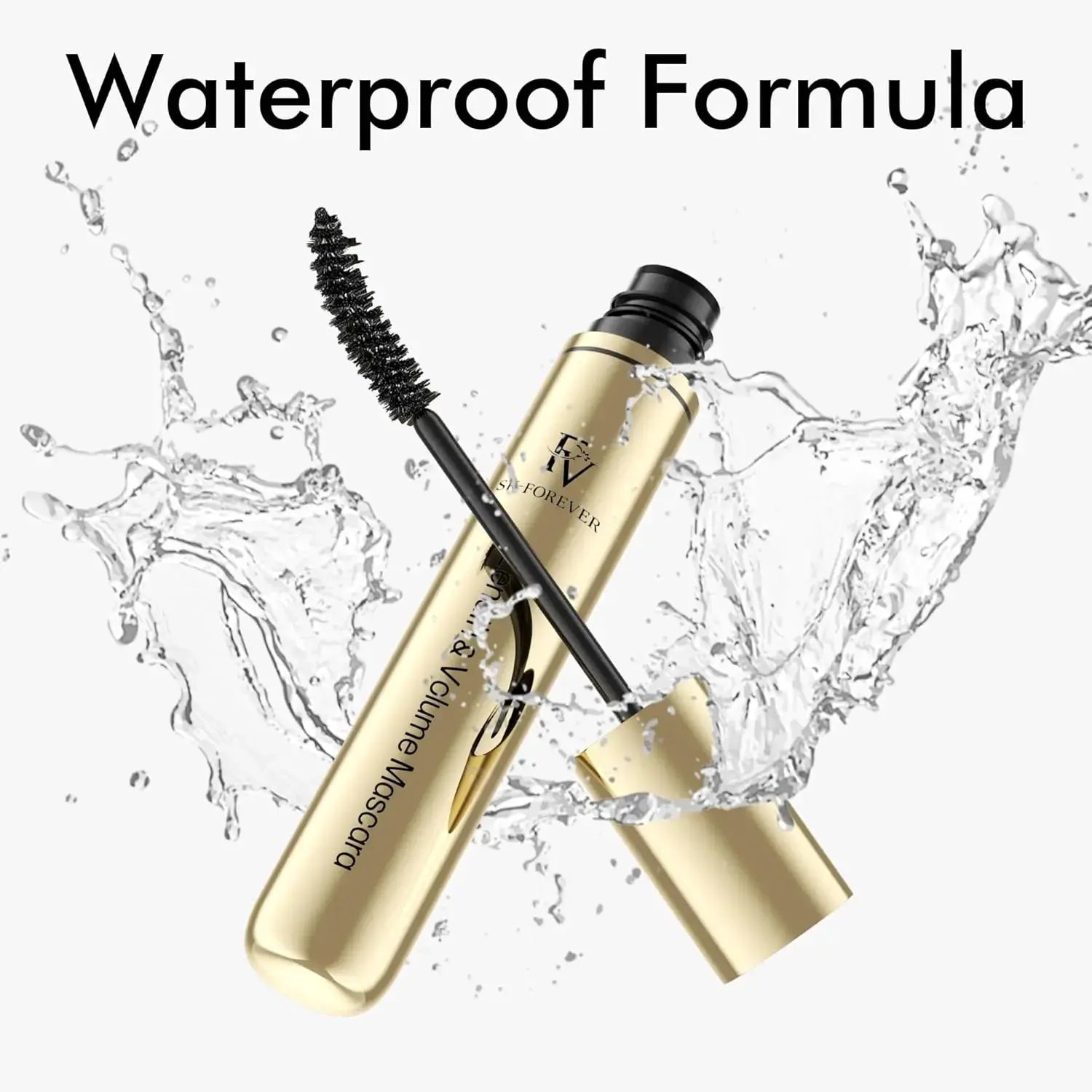 FV Waterproof Long-Lasting Black for Mascara Liquid Volume Curl No Clumping Smudge Proof Cruelty-Free for All Lash Types Mineral Mi tienda