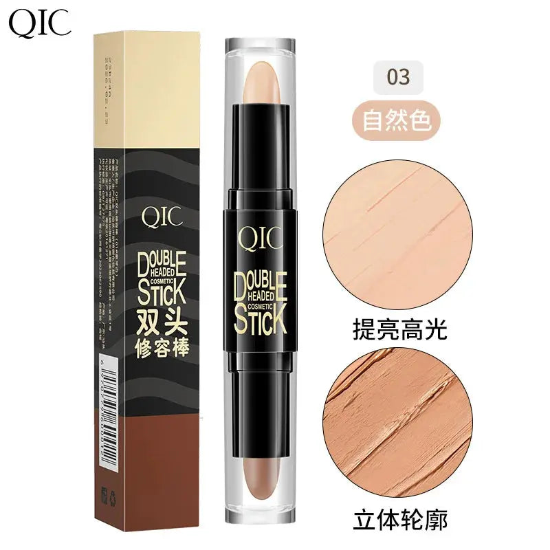 Double-Headed Concealer Pen with Mineral Cream Color Makeup Stick Side for Brightening Face with Three-Dimensional Fit Mi tienda