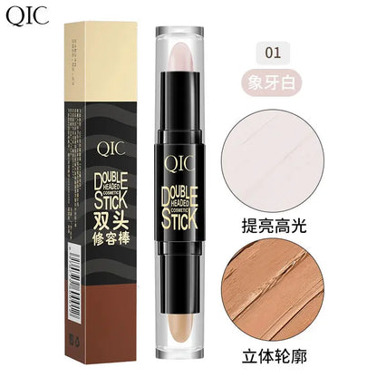 Double-Headed Concealer Pen with Mineral Cream Color Makeup Stick Side for Brightening Face with Three-Dimensional Fit Mi tienda